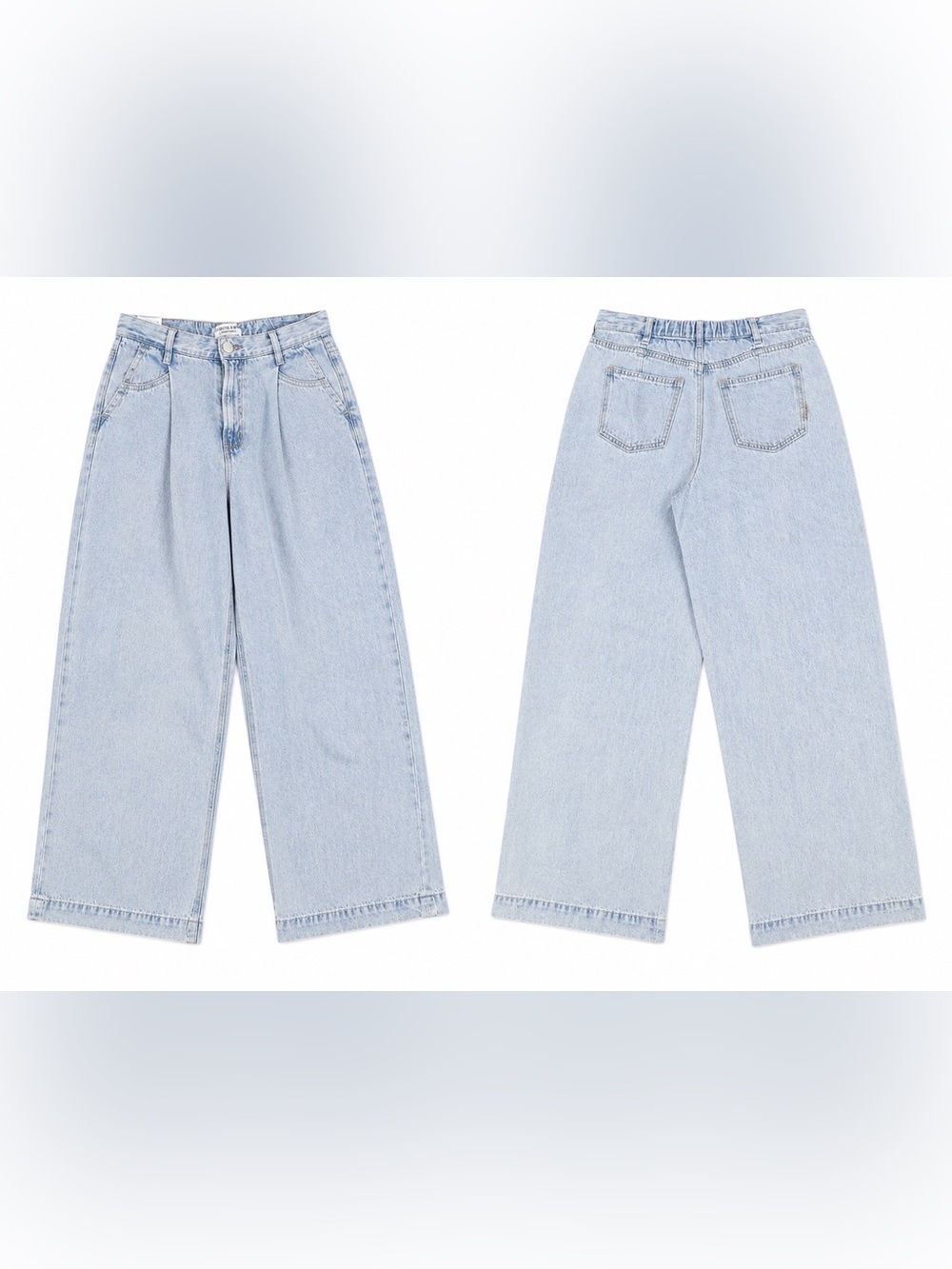 Scotch & Soda Pale Blue Wide Leg Jeans